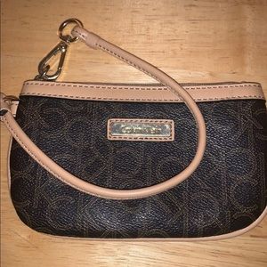 Calvin Klein Brown and Gold Wristlet Women’s